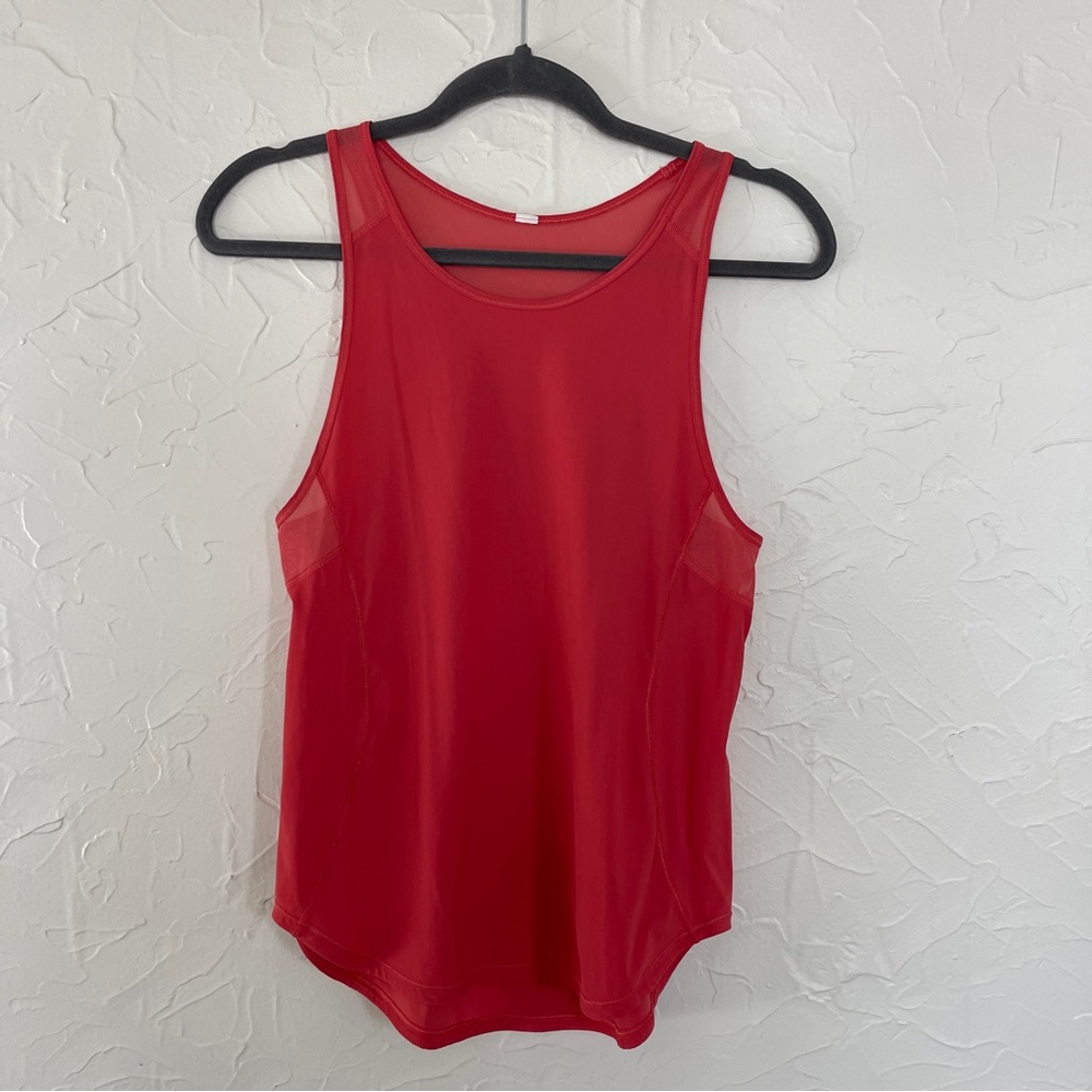 Lululemon Sculpt Tank Top. Pink/Peach/Coral Color.